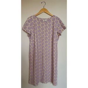 Katherine Way Women's Geometric Medallion Print Knee Length Dress Size XL
